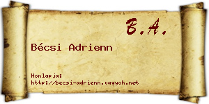 Bécsi Adrienn névjegykártya