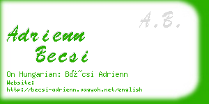 adrienn becsi business card